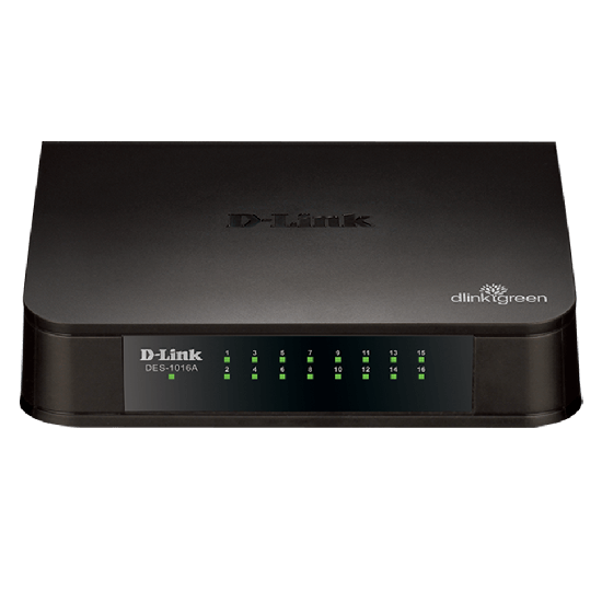 D- Link 16-port 10/100 Switch DES-1016A